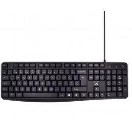 Ewent EW3002 teclado USB QWERTY Português Preto