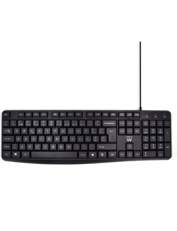 Ewent EW3002 teclado USB QWERTY Português Preto