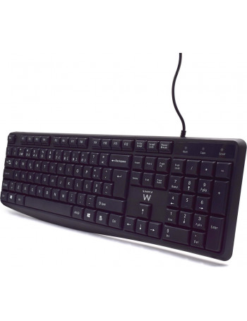 Ewent EW3002 teclado USB QWERTY Português Preto