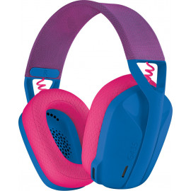 Logitech G G435 Auscultadores Sem fios Fita de cabeça Jogos Bluetooth Azul, Rosa