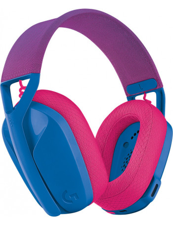 Logitech G G435 Auscultadores Sem fios Fita de cabeça Jogos Bluetooth Azul, Rosa