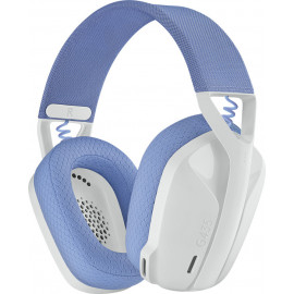 Logitech G G435 Auscultadores Sem fios Fita de cabeça Jogos Bluetooth Azul, Branco