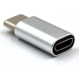 Ewent EW9645 adaptador para cabos USB C Micro USB B Prateado