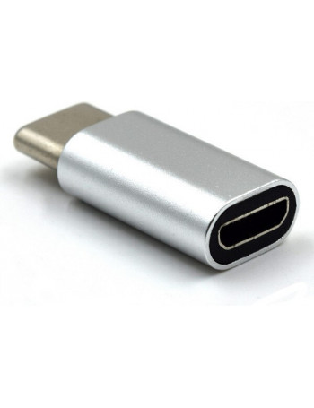 Ewent EW9645 adaptador para cabos USB C Micro USB B Prateado