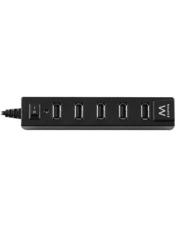 Ewent EW1130 hub de interface 480 Mbit s Preto