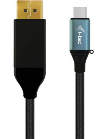 i-tec C31CBLDP60HZ adaptador de cabo de vídeo 1,5 m USB Type-C DisplayPort Preto