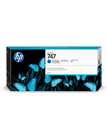 HP Tinteiro DesignJet 747 Azul Cromático (300 ml)