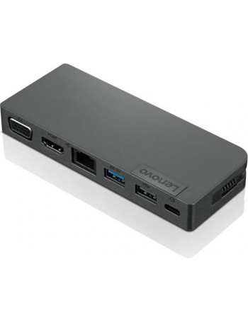 Lenovo 4X90S92381 base & duplicador de portas Com fios USB 3.2 Gen 1 (3.1 Gen 1) Type-C Cinzento