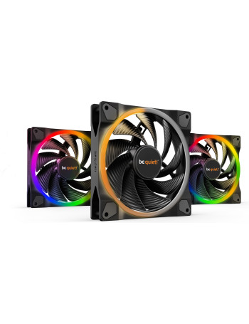 be quiet! Light Wings | 140mm PWM Triple Pack high-speed Caixa de computador Ventoinha 14 cm Preto 3 unidade(s)