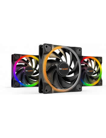 be quiet! Light Wings | 120mm PWM Triple Pack high-speed Caixa de computador Ventoinha 12 cm Preto 3 unidade(s)