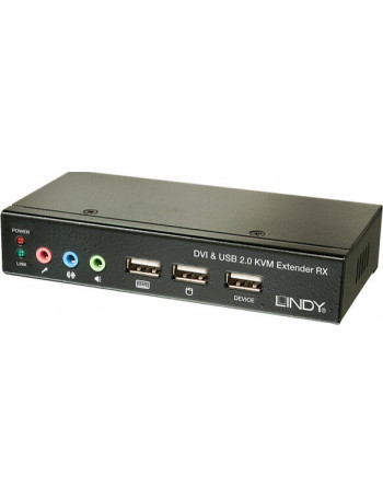 Lindy 39377 chaveador KVM Preto