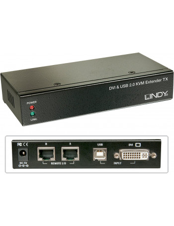 Lindy 39377 chaveador KVM Preto