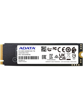 ADATA LEGEND 840 M.2 1000 GB PCI Express 4.0 3D NAND NVMe