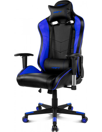 DRIFT DR85 Cadeira de jogos para PC Assento estofado e alcochoado Preto, Azul