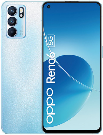 OPPO Reno 6 16,3 cm (6.43") Dual SIM ColorOS 11.3 5G USB Type-C 8 GB 128 GB 4300 mAh Azul