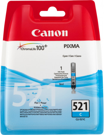Canon CLI-521 C tinteiro 1 unidade(s) Original Ciano