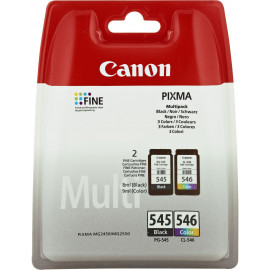 Canon PG-545 CL-546 Multipack tinteiro 2 unidade(s) Original Preto, Ciano, Magenta, Amarelo