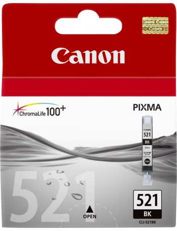 Canon CLI-521 BK tinteiro 1 unidade(s) Original Preto