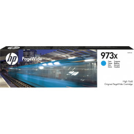 HP Consumível PageWide Original 973X Ciano de elevado rendimento