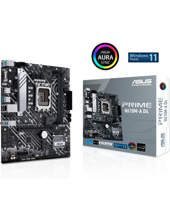 ASUS PRIME H610M-A D4 Intel H610 LGA 1700 micro ATX