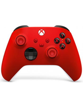 Microsoft Pulse Red Vermelho Bluetooth USB Gamepad Analógico   Digital Xbox, Xbox One, Xbox Series S, Xbox Series X