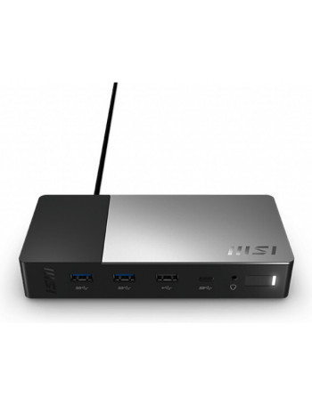 MSI USB-C Docking Station Gen 2 USB 3.2 Gen 2 (3.1 Gen 2) Type-C Preto