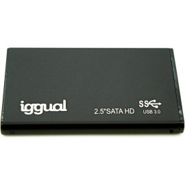 iggual IGG317006 Caixa para Discos Rígidos Caixa de disco rígido Preto 2.5"