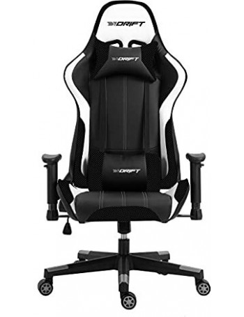 DRIFT DR175 Cadeira de jogos universal Assento acolchoado Preto, Branco