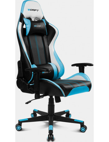 DRIFT DR175 Cadeira de jogos universal Assento acolchoado Preto, Azul, Branco