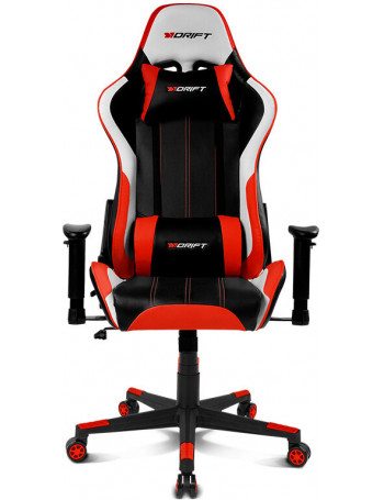 DRIFT DR175 Cadeira de jogos universal Assento acolchoado Preto, Vermelho, Branco