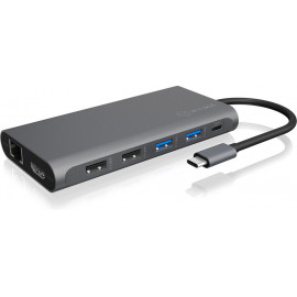 ICY BOX IB-DK4050-CPD USB 3.2 Gen 1 (3.1 Gen 1) Type-C 5000 Mbit s Antracite