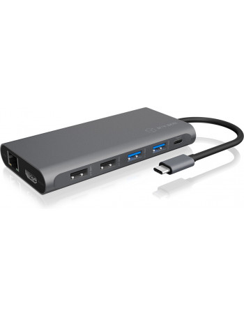 ICY BOX IB-DK4050-CPD USB 3.2 Gen 1 (3.1 Gen 1) Type-C 5000 Mbit s Antracite