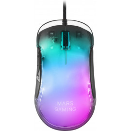 Mars Gaming MMGLOW rato Mão direita USB Type-A 12800 DPI