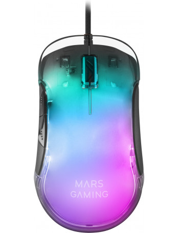 Mars Gaming MMGLOW rato Mão direita USB Type-A 12800 DPI