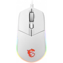 MSI CLUTCH GM11 WHITE rato Ambidestro USB Type-A Ótico 5000 DPI