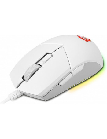 MSI CLUTCH GM11 WHITE rato Ambidestro USB Type-A Ótico 5000 DPI