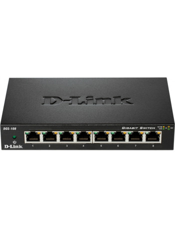 D-Link DGS-108 switch de rede Não-gerido Preto