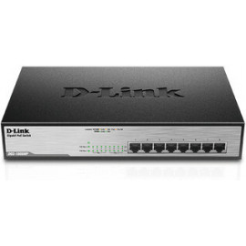 D-Link DGS-1008MP switch de rede Não-gerido Gigabit Ethernet (10 100 1000) Power over Ethernet (PoE) 1U Preto
