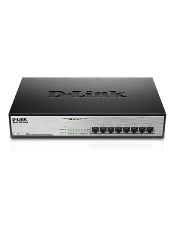 D-Link DGS-1008MP switch de rede Não-gerido Gigabit Ethernet (10 100 1000) Power over Ethernet (PoE) 1U Preto