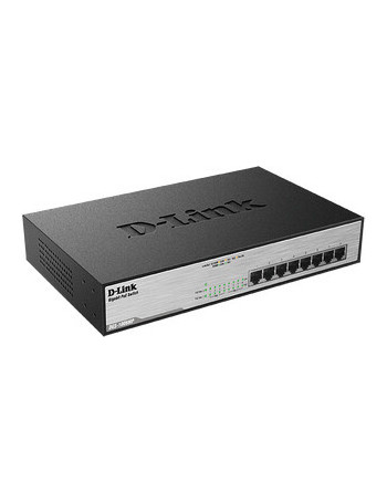D-Link DGS-1008MP switch de rede Não-gerido Gigabit Ethernet (10 100 1000) Power over Ethernet (PoE) 1U Preto
