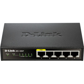 D-Link DES-1005P E switch de rede Não-gerido L2 Fast Ethernet (10 100) Power over Ethernet (PoE) Preto