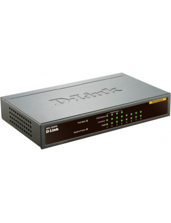 D-Link DES-1008PA switch de rede Não-gerido Fast Ethernet (10 100) Power over Ethernet (PoE) Preto