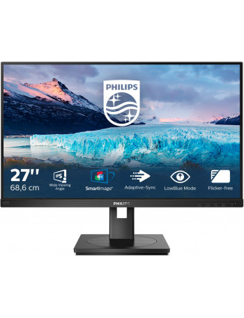 Philips S Line 272S1AE 00 LED display 68,6 cm (27") 1920 x 1080 pixels Full HD LCD Preto