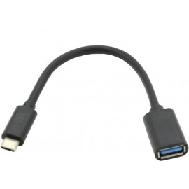 iggual IGG317372 cabo USB 0,2 m 3.2 Gen 1 (3.1 Gen 1) USB A USB C Preto