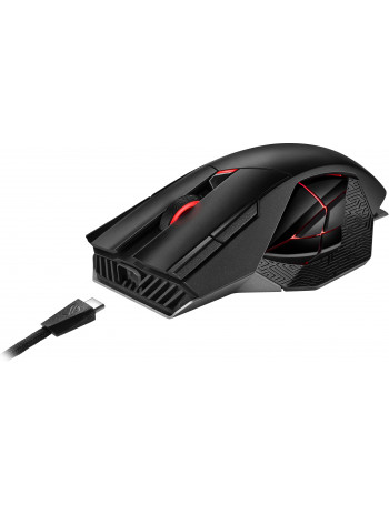 ASUS ROG Spatha X rato Mão direita RF Wireless+USB Type-A Ótico 19000 DPI