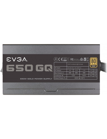 EVGA 650 GQ fonte de alimentação 650 W 24-pin ATX ATX Preto