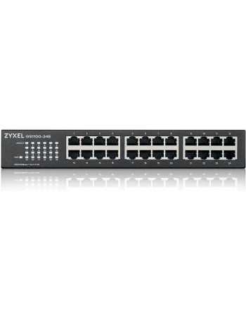 Zyxel GS1100-24E Não-gerido Gigabit Ethernet (10 100 1000) Preto