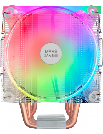 Mars Gaming MCPU66 Sistema de Arrefecimento de Computador Processador Arrefecimento a ar 12 cm Prateado, Transparente