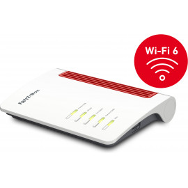 AVM FRITZ!Box 7530 AX router sem fios Gigabit Ethernet Dual-band (2,4 GHz   5 GHz) 5G Vermelho, Branco