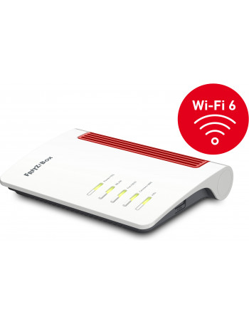 AVM FRITZ!Box 7530 AX router sem fios Gigabit Ethernet Dual-band (2,4 GHz   5 GHz) 5G Vermelho, Branco